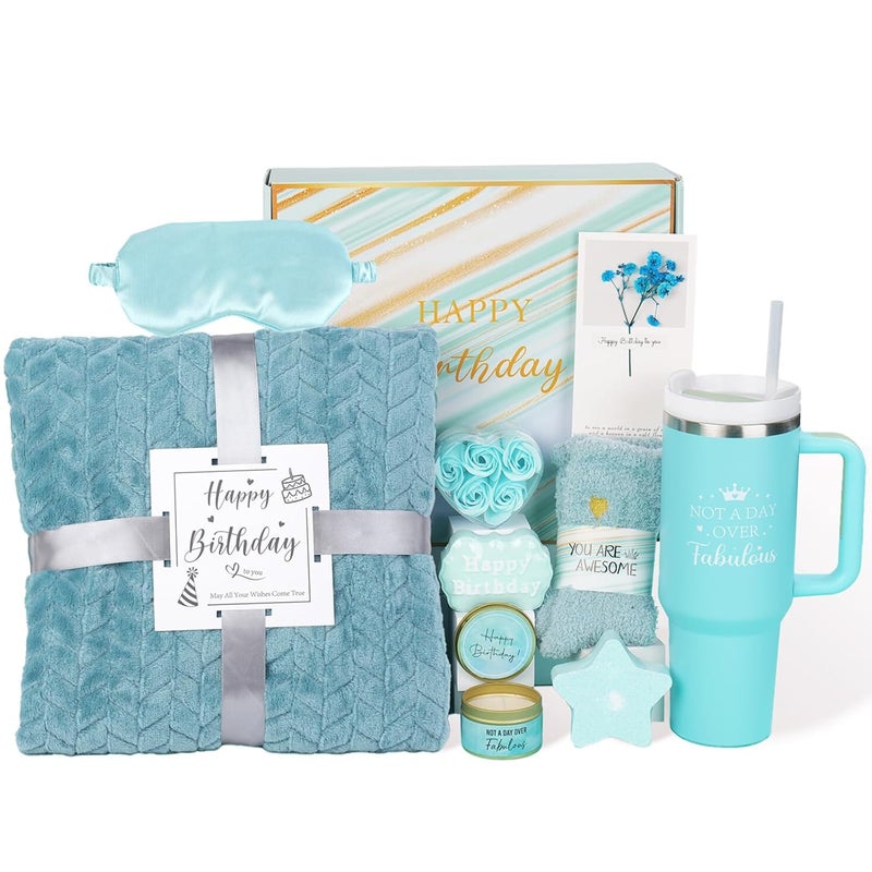 Ithmahco Birthday Gifts for Women Friendship Birthday Gift Basket for Women Mom Sister Best Friend Her Wife Girlfriend Daughter Aunt Coworker Boss Unique Bath Sets Self Care Relaxing Spa Gift Baskets - Image 1