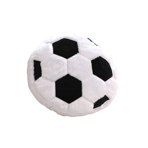 OPHRBU Sports Pillow Fluffy Soft Throw Pillow Toy Durable Sport Basketballs Plush Toys Soccer Baseball Rugby Plush Pillow Toys Gift for Kids Boy Girls Children Room Decoration Football 18 - Image 1