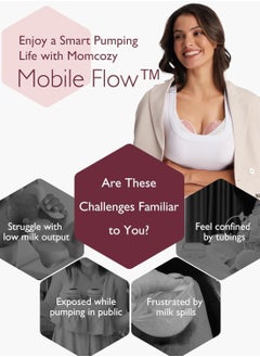 Momcozy Hands-Free Mobile Flow M9 Breast Pump With Multi-Modes And 15 Levels  - Image 2