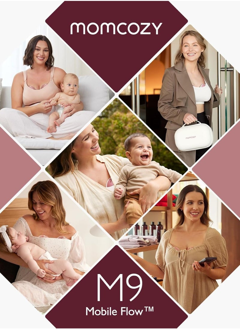 Momcozy - Hands-Free Mobile Flow M9 Breast Pump With Multi-Modes And 15 Levels - Image 1