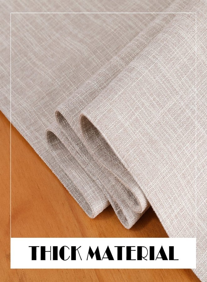Jeloris Burlap Farmhouse Cotton Linen Table Runner, Rustic Woven Solid Color Table Runner for Dining, Kitchen, Holiday, Halloween, Christmas, Party (12x70 inch, Beige) - Image 3