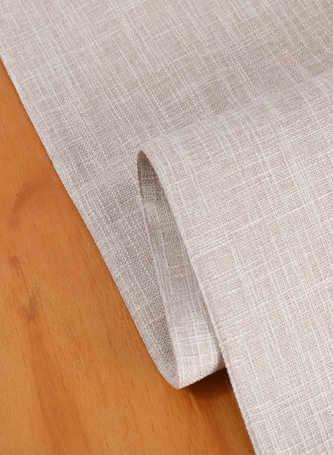 Jeloris Burlap Farmhouse Cotton Linen Table Runner, Rustic Woven Solid Color Table Runner for Dining, Kitchen, Holiday, Halloween, Christmas, Party (12x70 inch, Beige) - Image 4