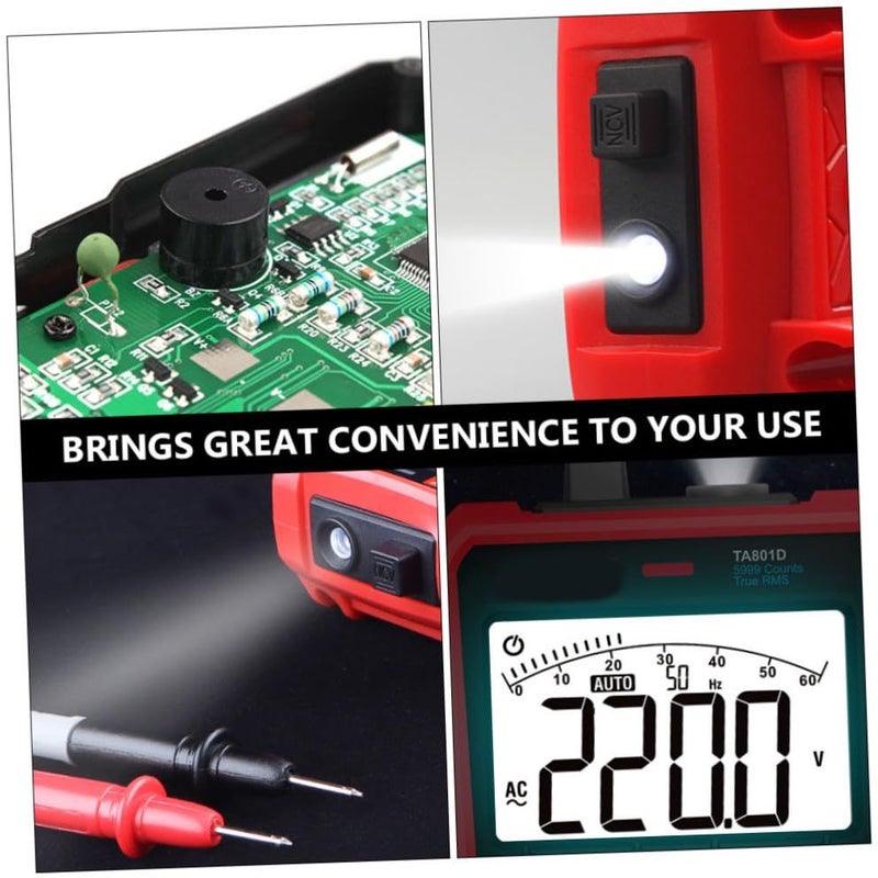 Compact Auto Ranging Digital Multimeter Voltage Tester for Home Electrical Repair and Diagnostics - Image 4
