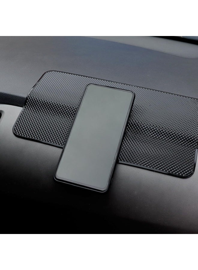 jaexest Universal Dashboard Organizer Mat | 10.6"x5.9" Non-Slip Rubber Grip Pad for Phones, Keys & Small Items in Car (Grid Pattern) - Image 3