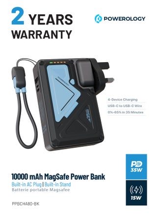 MagSafe Power Bank & Wall Charger -  Black & Blue