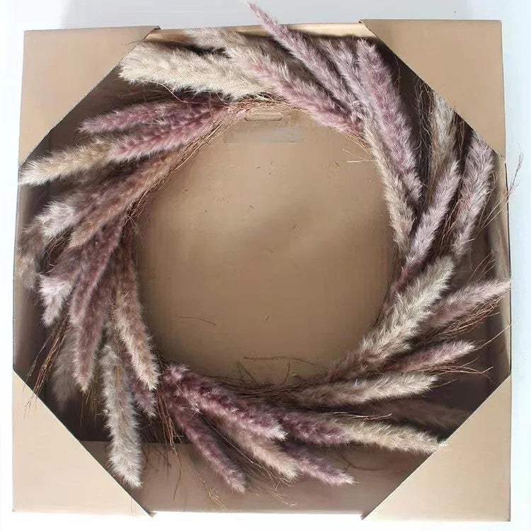 Bluejw L-D ized Dried Flower Bouquet Mix: Real Preserved Palm Bunch, Pampas Grass, Eucalyptus, Wedding Home Decor Dried Plants - Image 1