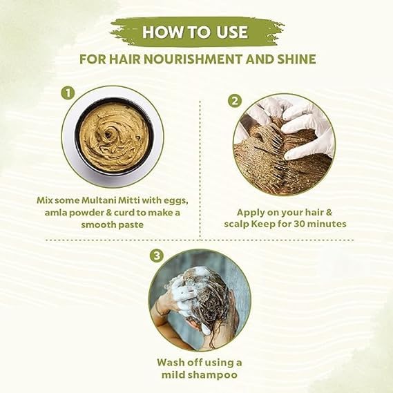 Natural 100 Organic Multani Mitti Stone 100 Pure Multani Mitti Stone Fullers Earth Bentonite Clay for Face Pack And Hair Pack 900 GRAM - Image 4