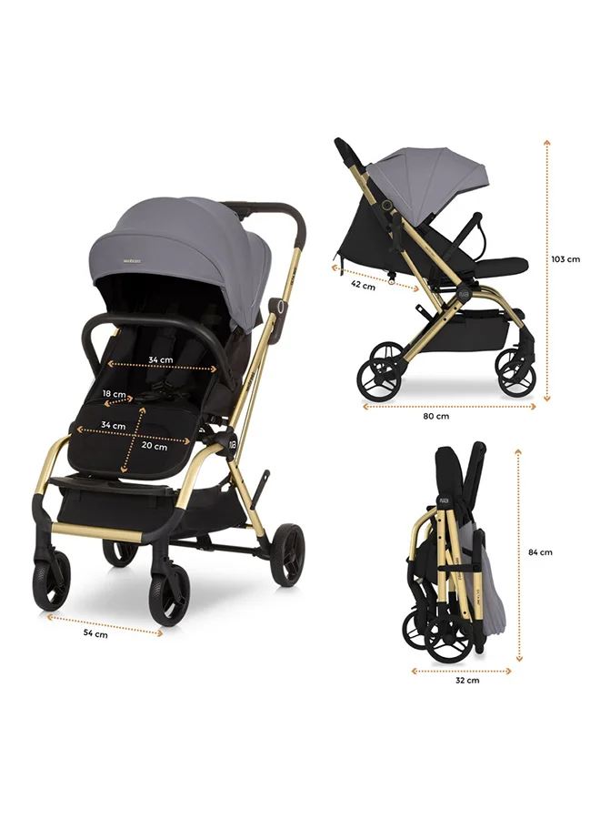 neobreez OCTA 360° Rotate Seat Lightweight Compact Travel Toddler Baby Stroller,  Reversible Handle Baby Trolley, Two-Way Baby Stroller, One-Hand Fold, Waterproof UPF 50+ Canopy, 0-4 Yrs, 22kg,  3yrs Warranty