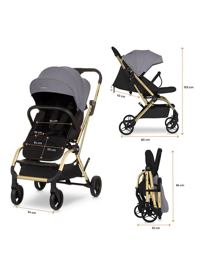 neobreez OCTA 360° Rotating Seat Baby Toddler Stroller One-Hand Fold, Waterproof UPF 50+ Canopy, Phone Holder, Cup Holder, Toy Strap, Reflective stickers,  Gift And String Bag, 0-4 Years, 22kg, 3yrs Warranty  - Image 4