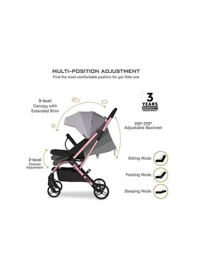 neobreez OCTA 360° Rotate Seat Lightweight Compact Travel Toddler Baby Stroller,  Reversible Handle Baby Trolley, Two-Way Baby Stroller, One-Hand Fold, Waterproof UPF 50+ Canopy, 0-4 Yrs, 22kg,  3yrs Warranty