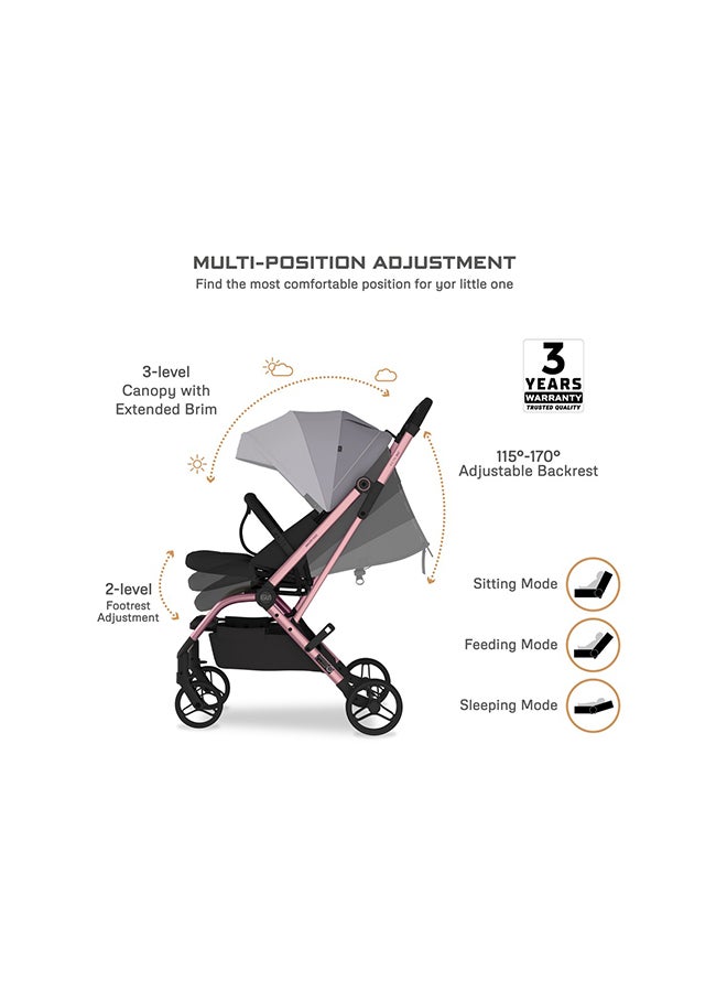 neobreez OCTA 360° Rotate Seat Lightweight Compact Travel Toddler Baby Stroller,  Reversible Handle Baby Trolley, Two-Way Baby Stroller, One-Hand Fold, Waterproof UPF 50+ Canopy, 0-4 Yrs, 22kg,  3yrs Warranty - Image 2