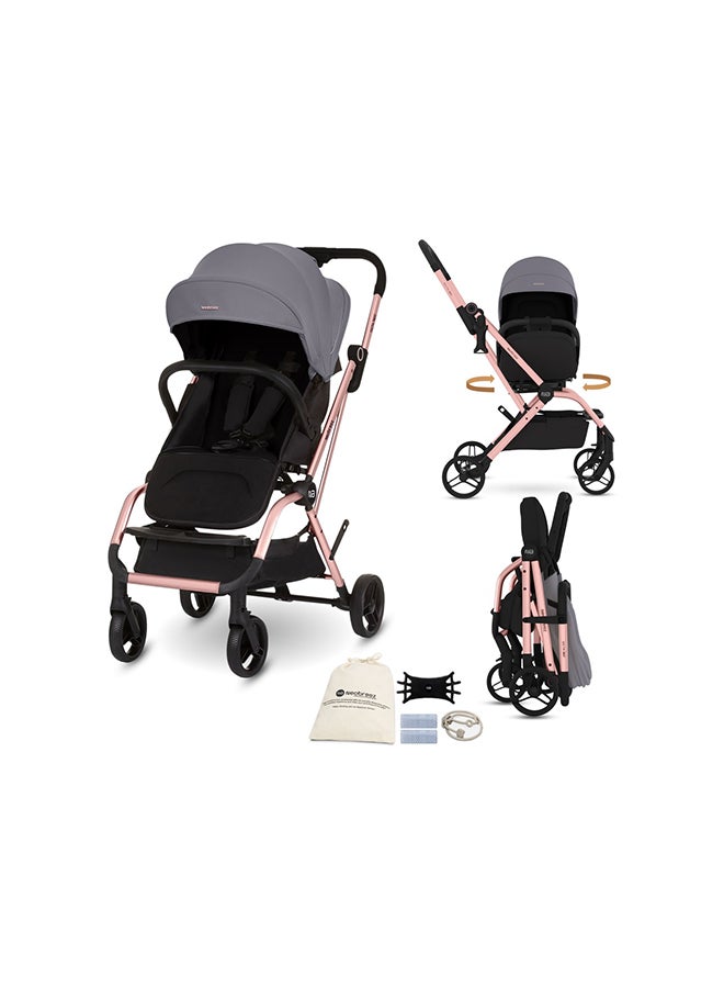 neobreez OCTA 360° Rotate Seat Lightweight Compact Travel Toddler Baby Stroller,  Reversible Handle Baby Trolley, Two-Way Baby Stroller, One-Hand Fold, Waterproof UPF 50+ Canopy, 0-4 Yrs, 22kg,  3yrs Warranty - Image 1