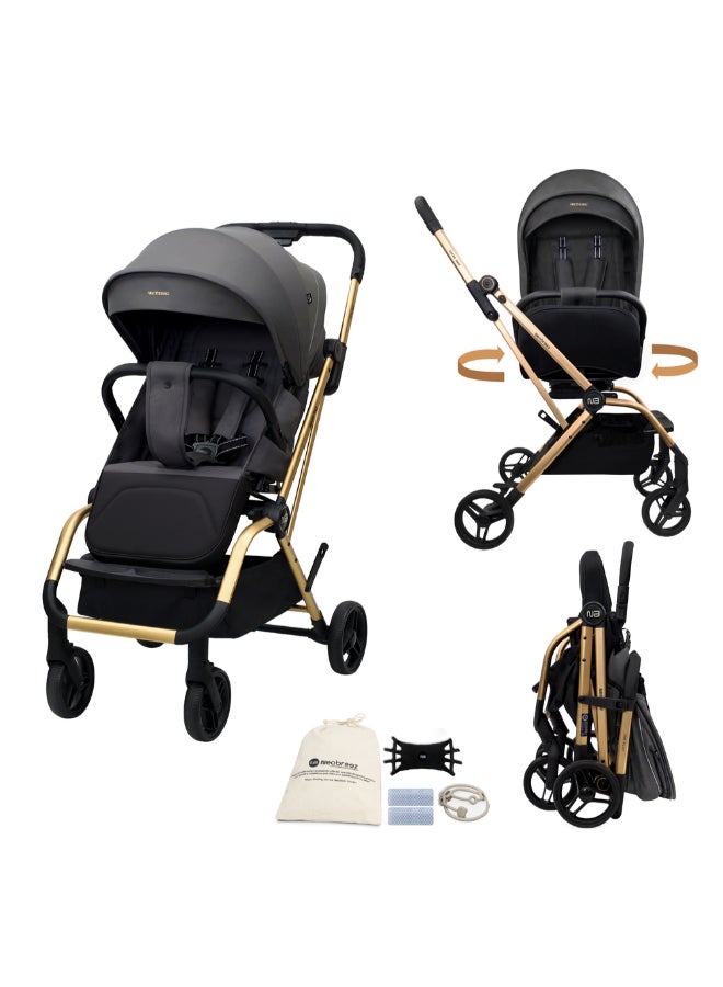 neobreez OCTA 360° Rotate Seat Lightweight Compact Travel Toddler Baby Stroller,  Reversible Handle Baby Trolley, Two-Way Baby Stroller, One-Hand Fold, Waterproof UPF 50+ Canopy, 0-4 Yrs, 22kg,  3yrs Warranty - Image 1