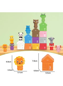 General Barns Farm Animals for Toddler 1-3 Toddler Learning Toys Finger Puppets Counting Matching Stacking Montessori Toys for Baby boy Girl Gifts  - Image 5