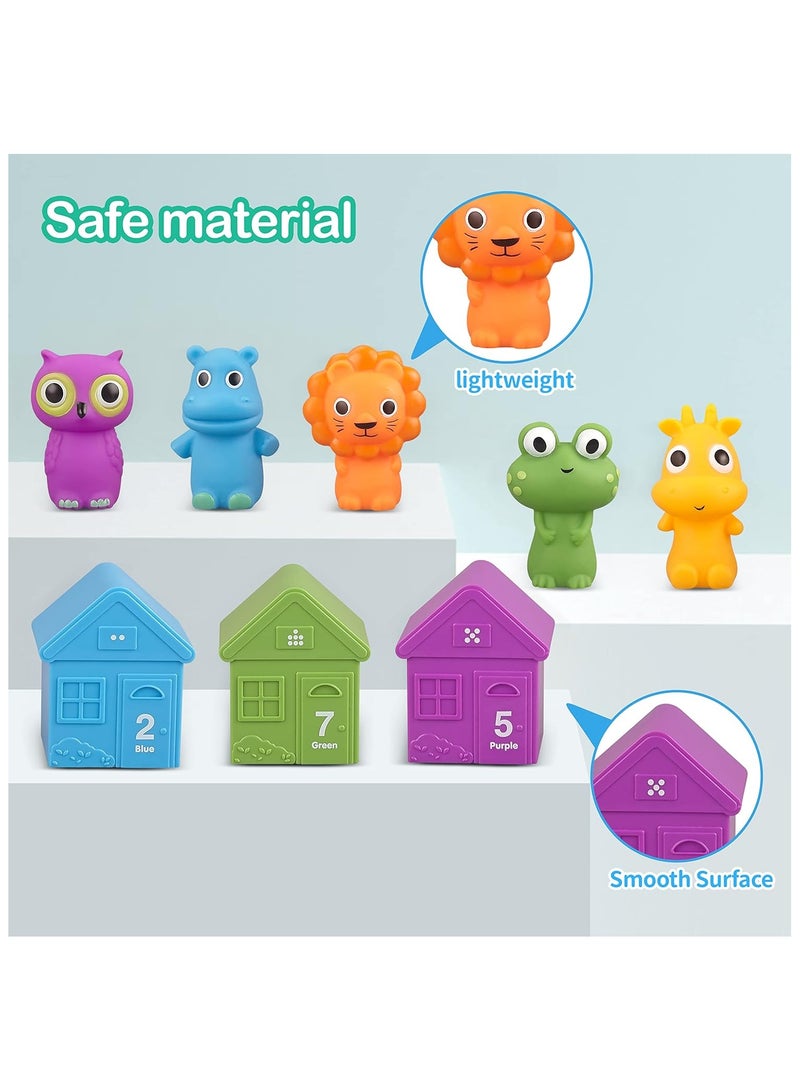 general Barns Farm Animals for Toddler 1-3 Toddler Learning Toys Finger Puppets Counting Matching Stacking Montessori Toys for Baby boy Girl Gifts - Image 4