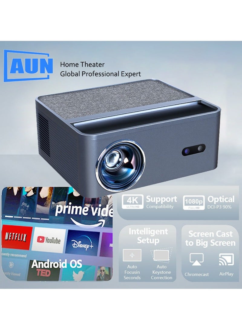 أون A45 Android Projector Portable 4K Full HD Home Cinema 1080P Video Projector Electric Focus - Image 2