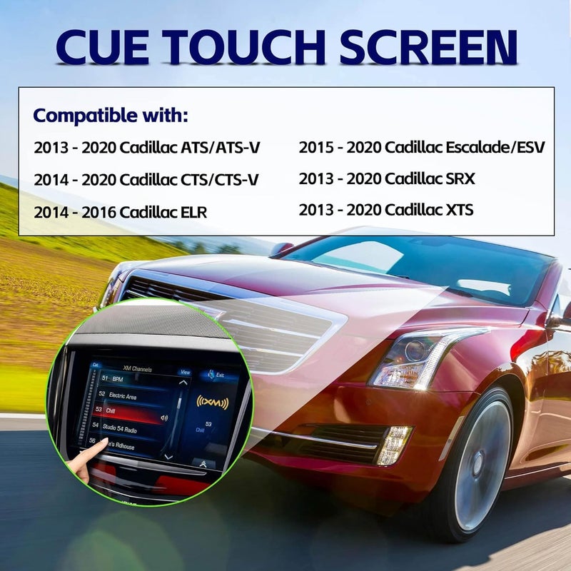 kixfwpy Newly Upgraded CUE Touch Screen for 2013-2020 Cadillac XTS CTS SRX ATS Escalade CUE Screen Replacement Plus Free Tools - Image 2