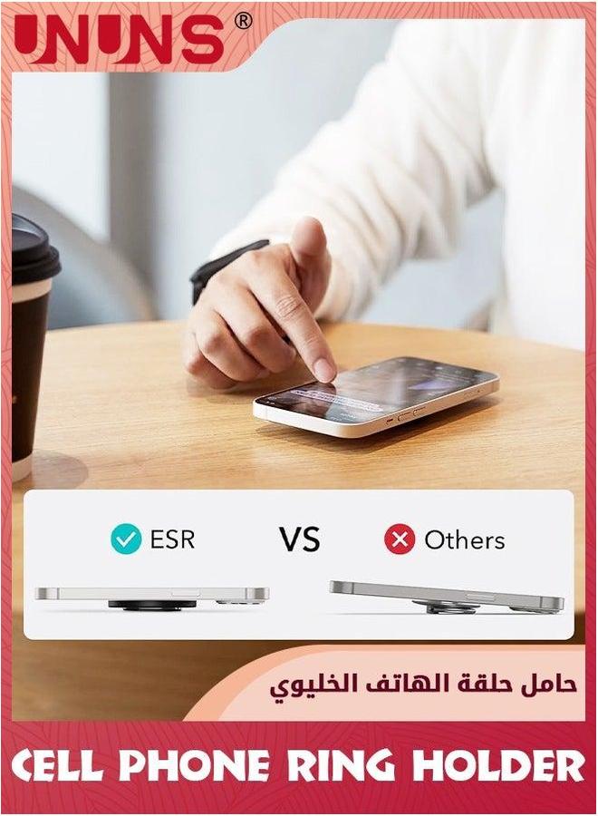 UNUNS Magnetic Phone Ring Holder,Strong Lock,Compatible With MagSafe Grip, Multifunction For Adjustable Stand And Bottle Opener,For iPhone 15/14/13/12 Series,Black - Image 4