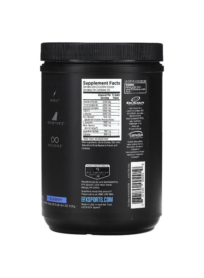 EFX SPORTS EFX Sports, Training Ground, PRE, Blueberry, 1 lb 1.64 oz (500 g)  - Image 2