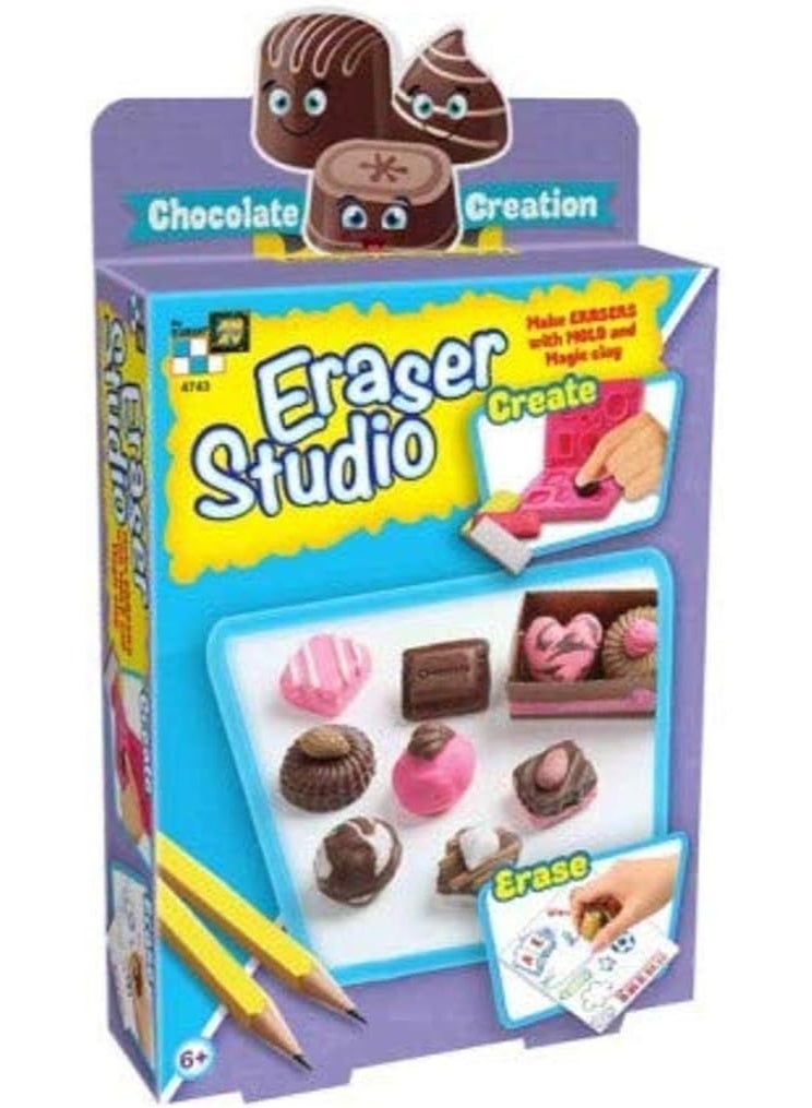 AMAV Toys Eraser Studio - Make Your Own Fruit Market Eraser Kit by Amav with 3D Mold Art DIY for Kids Birthday Xmas Gift Idea