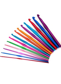 Daytoyz Aluminum Crochet Hooks Set, Aluminum Handle Knitting Needles, Multicolor, Craft Yarn 2-10mm  - Image 2