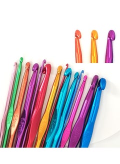 Daytoyz Aluminum Crochet Hooks Set, Aluminum Handle Knitting Needles, Multicolor, Craft Yarn 2-10mm  - Image 5