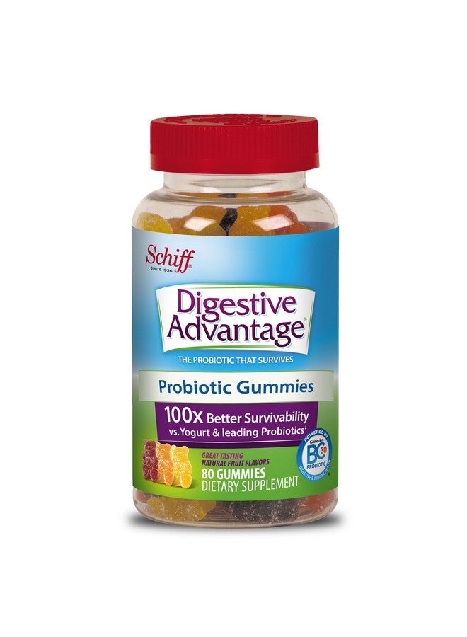 Schiff Digestive Advantage Probiotic Gummies Survives Better Than 50 Billion 80 Count - Image 2