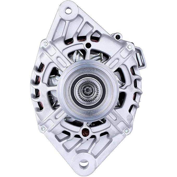 RAREELECTRICAL NEW 12V 90 AMP ALTERNATOR COMPATIBLE WITH KIA SOUL 1.6L 1591CC 2012 2013 2014 2015 2613746 373002B150 AL4094X 37300-2B150 373002B150 2613746 6 PULLEY GROOVE 373002B150 AL4094X 2613746 - Image 1