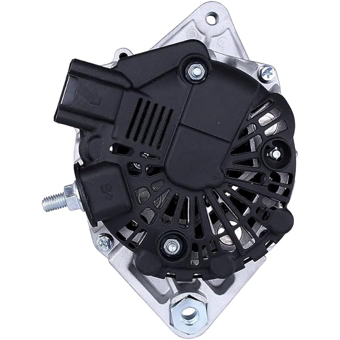 RAREELECTRICAL NEW 12V 90 AMP ALTERNATOR COMPATIBLE WITH KIA SOUL 1.6L 1591CC 2012 2013 2014 2015 2613746 373002B150 AL4094X 37300-2B150 373002B150 2613746 6 PULLEY GROOVE 373002B150 AL4094X 2613746 - Image 5