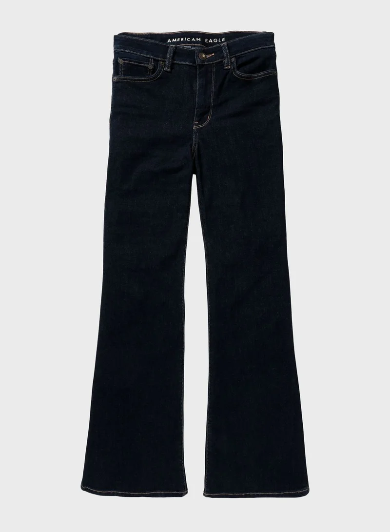 امريكان ايجل High Waist Flared Jeans