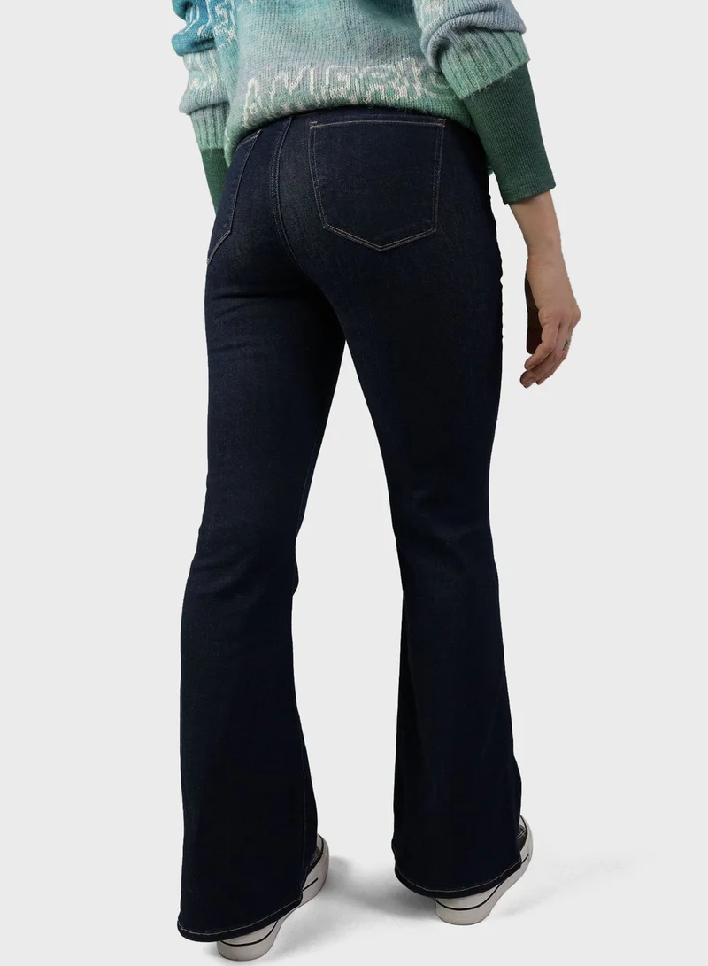 امريكان ايجل High Waist Flared Jeans