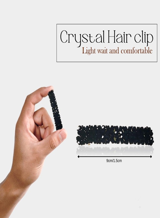 ANNACREATIONS ANNA CREATIONS 8 Pcs Hair Accessories Set - Hair Claw Clips, Large Satin Bow Hair Clips, Crystal Barrette Clip, Dual Hair Clip & Earring Perfect Combo for Women & Girls - Image 3