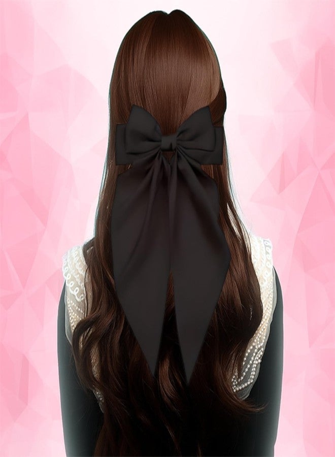 ANNACREATIONS ANNA CREATIONS 8 Pcs Hair Accessories Set - Hair Claw Clips, Large Satin Bow Hair Clips, Crystal Barrette Clip, Dual Hair Clip & Earring Perfect Combo for Women & Girls - Image 4