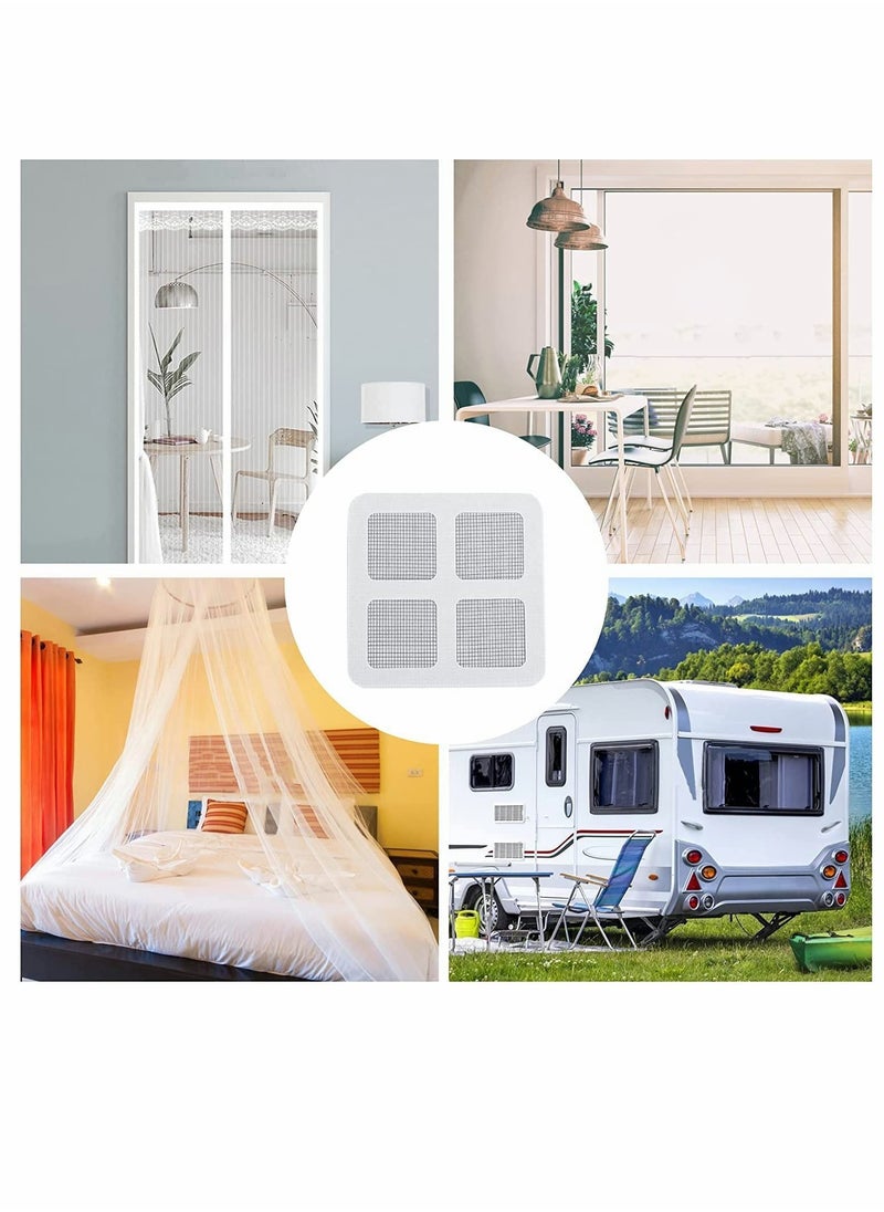 Y&D - 50 PCS Door and Window Screen Repair Kit Mesh Patch Self-Adhesive Replacement Patches for Holes Tearing Mosquito Net - Image 1