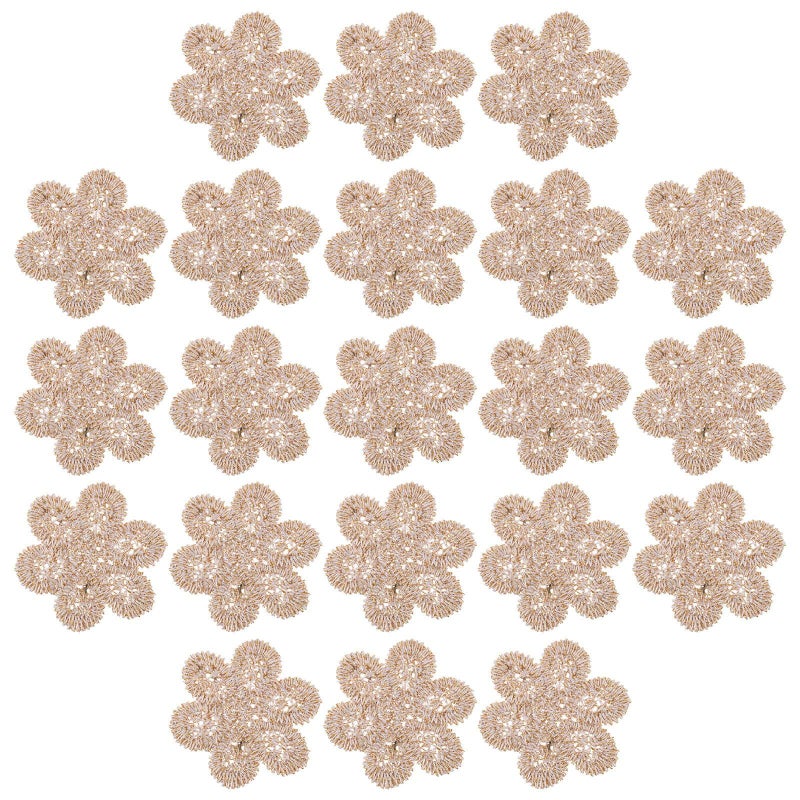 25pcs Embroidered Flower Patch Appliques for DIY Sewing Clothing Decorative Accessories - Image 2