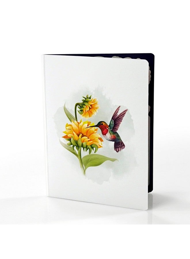 CUT POPUP.COM Cutpopup Hummingbird Birthday Card Pop Up, Mothers Day, 3D Popup Greeting Card, Birthday Card For Women (Hummingbird Sunflower) - Image 4