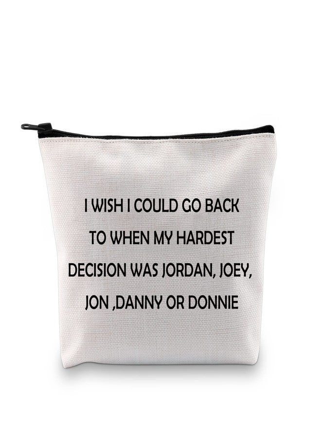 GJTIM Music Group Inspired Gift Music Band Fan Gift Zipper Pouch NKTB Celebrity Gift Makeup Bag for Music Lovers (On Block Bag) - Image 1