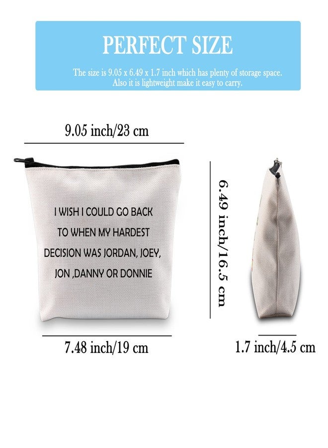 GJTIM Music Group Inspired Gift Music Band Fan Gift Zipper Pouch NKTB Celebrity Gift Makeup Bag for Music Lovers (On Block Bag) - Image 2