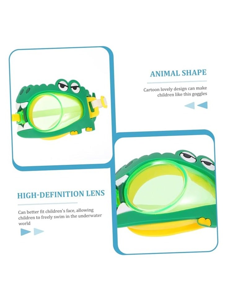 Kids' Animal-Shaped Swimming Goggles - Adjustable Anti-Fog Diving Glasses, Creative Design for Fun Swimming and Diving - Set of 3 Pcs - Image 3