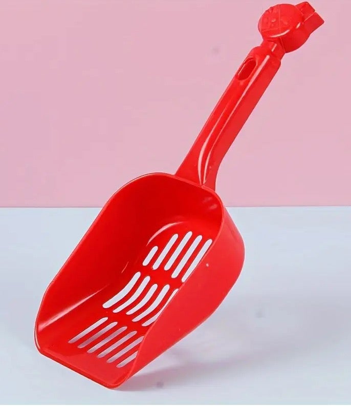 مجرفة أساسية لرمل القطط - أحمر - Image 2