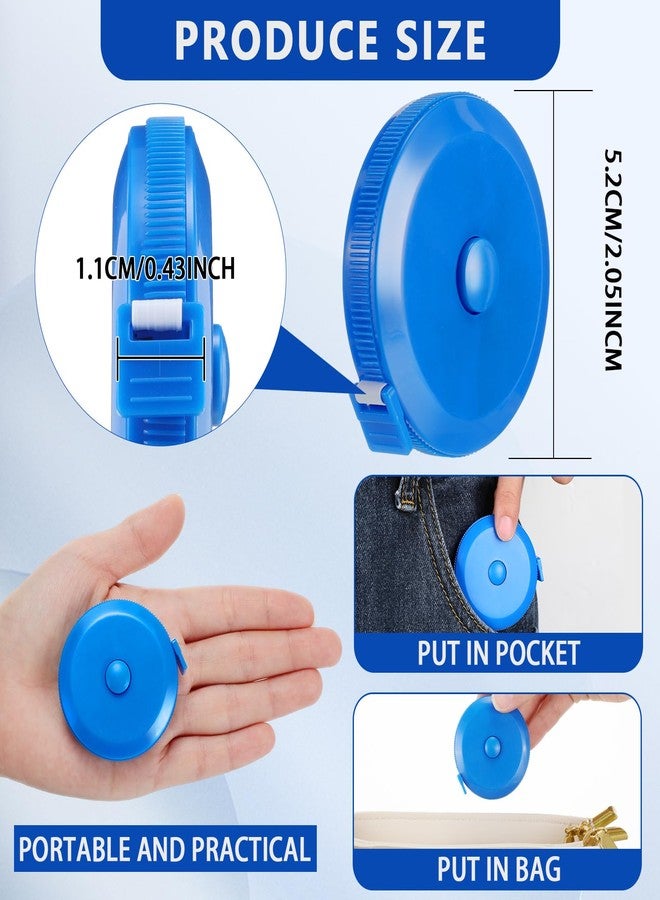 Kigeli 100 Pcs Tape Measure 60 Inch Retractable Measuring Tape Soft Small Measurement Tape Mini Sewing Fabric Tape Measurer Flexible Pocket Cloth Fabric Measurement Digital Tape for Body - Image 2
