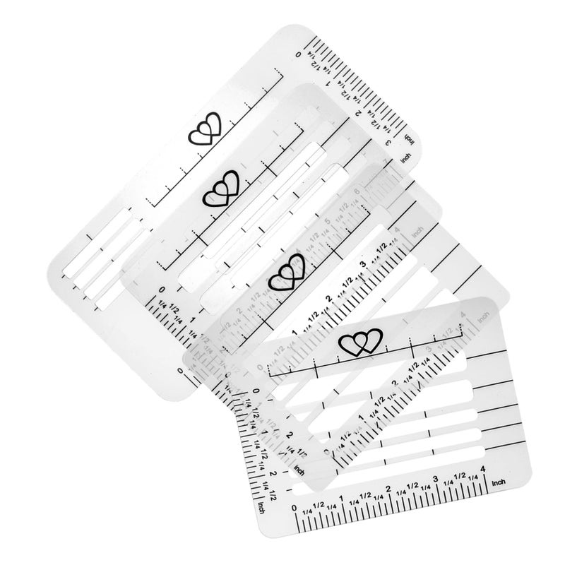 4 Pack Translucent Envelope Addressing Stencils Writing Guide for Card Making DIY Crafts Students - Image 2