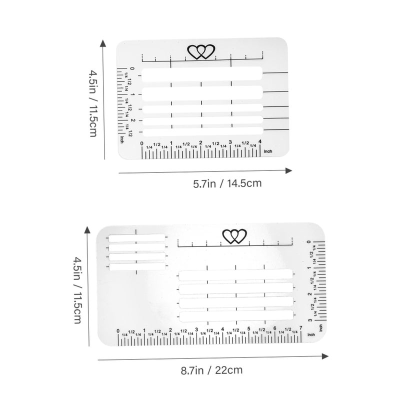 4 Pack Translucent Envelope Addressing Stencils Writing Guide for Card Making DIY Crafts Students - Image 3