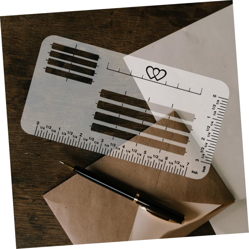 4 Pack Translucent Envelope Addressing Stencils Writing Guide for Card Making DIY Crafts Students - Image 5