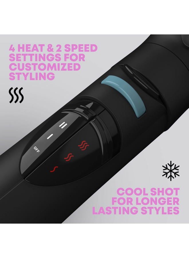 Revamp Progloss Airstyle 6-in-1 Hot Air Multi Styler – Hair Dryer Brush for Wet or Dry Hair Styling – Ceramic Barrel Infused with Progloss Oils for Frizz-Free Shine – Auto-Off & 9' Swivel Cord - Image 3