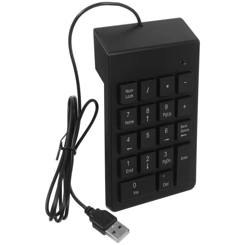 USB Numeric Keypad 19 Key Wired Number Pad Portable for Laptop Desktop Accounting - Image 2