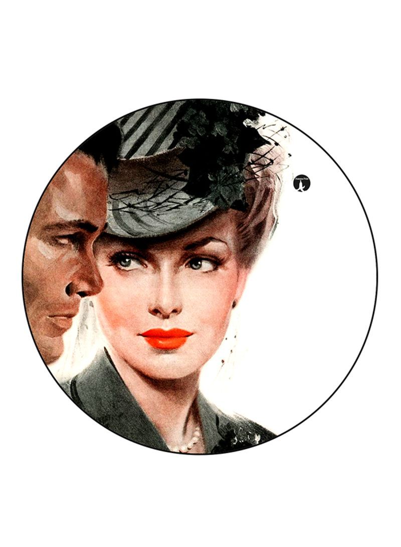 RKN Vintage Art Printed Mouse Pad Round  Multicolour