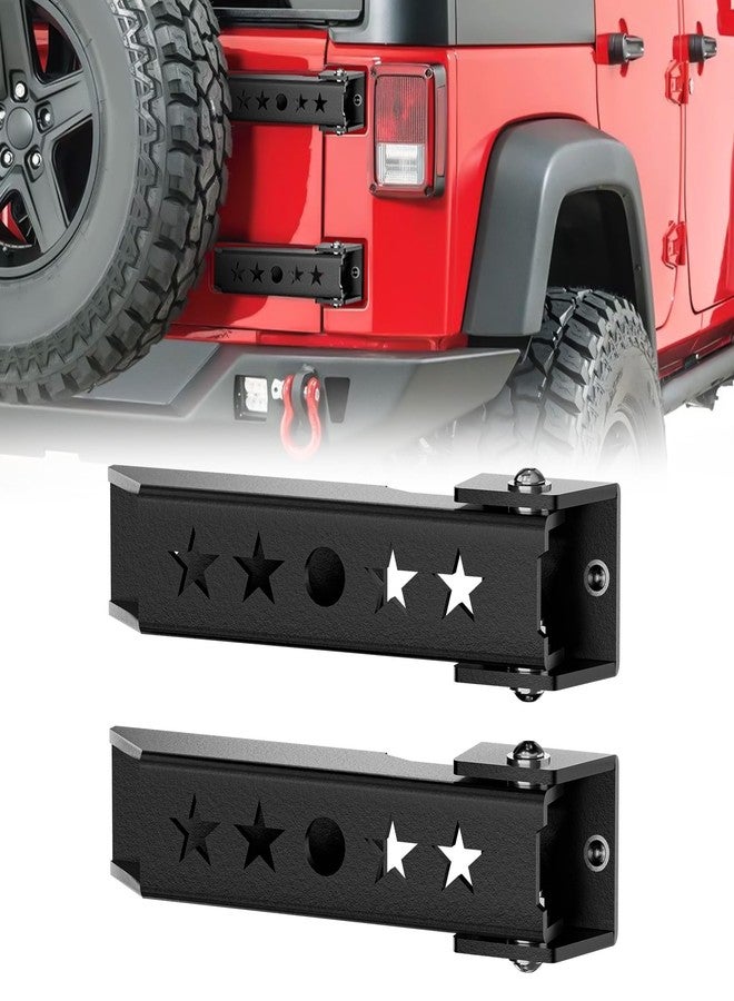 YZONA Steel Heavy Duty Reinforc Tailgate Hinge Set forJeep Wrangler JK 2007-2018 - Image 1