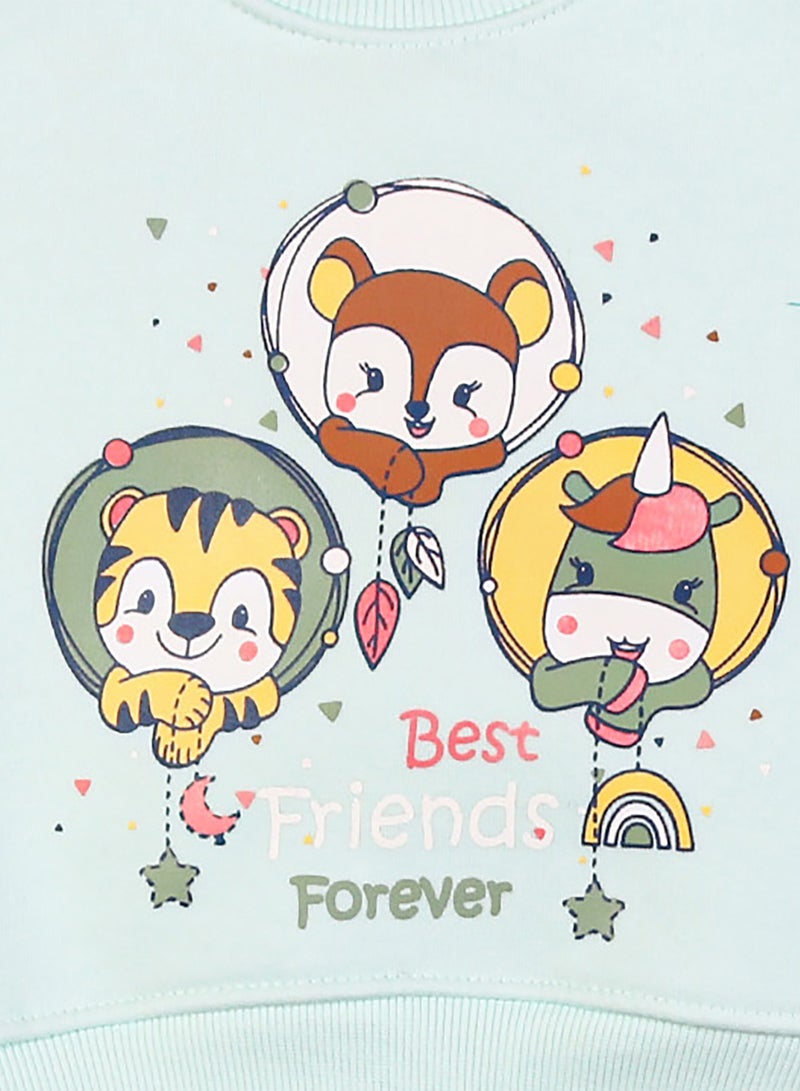 زيركون بيجامة شتوي لحديثي الولادة - 1263 - Image 2