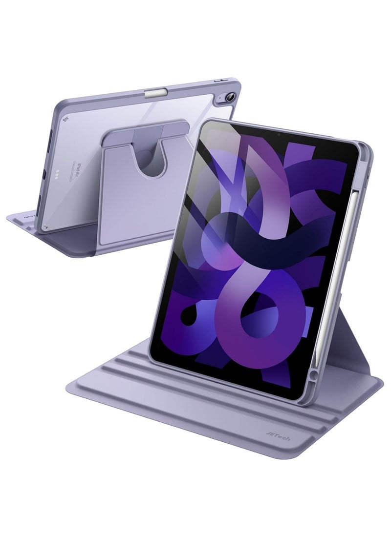 Captaintech Rotating Case for iPad Pro 11-Inch M4 (2024) with Pencil Holder, 360 Degree Rotation Protective Stand Cover Clear Back, Auto Wake/Sleep  - Image 1